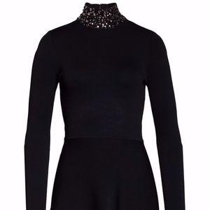 Eliza J Jeweled Mock Neck Sweater Dress / 14